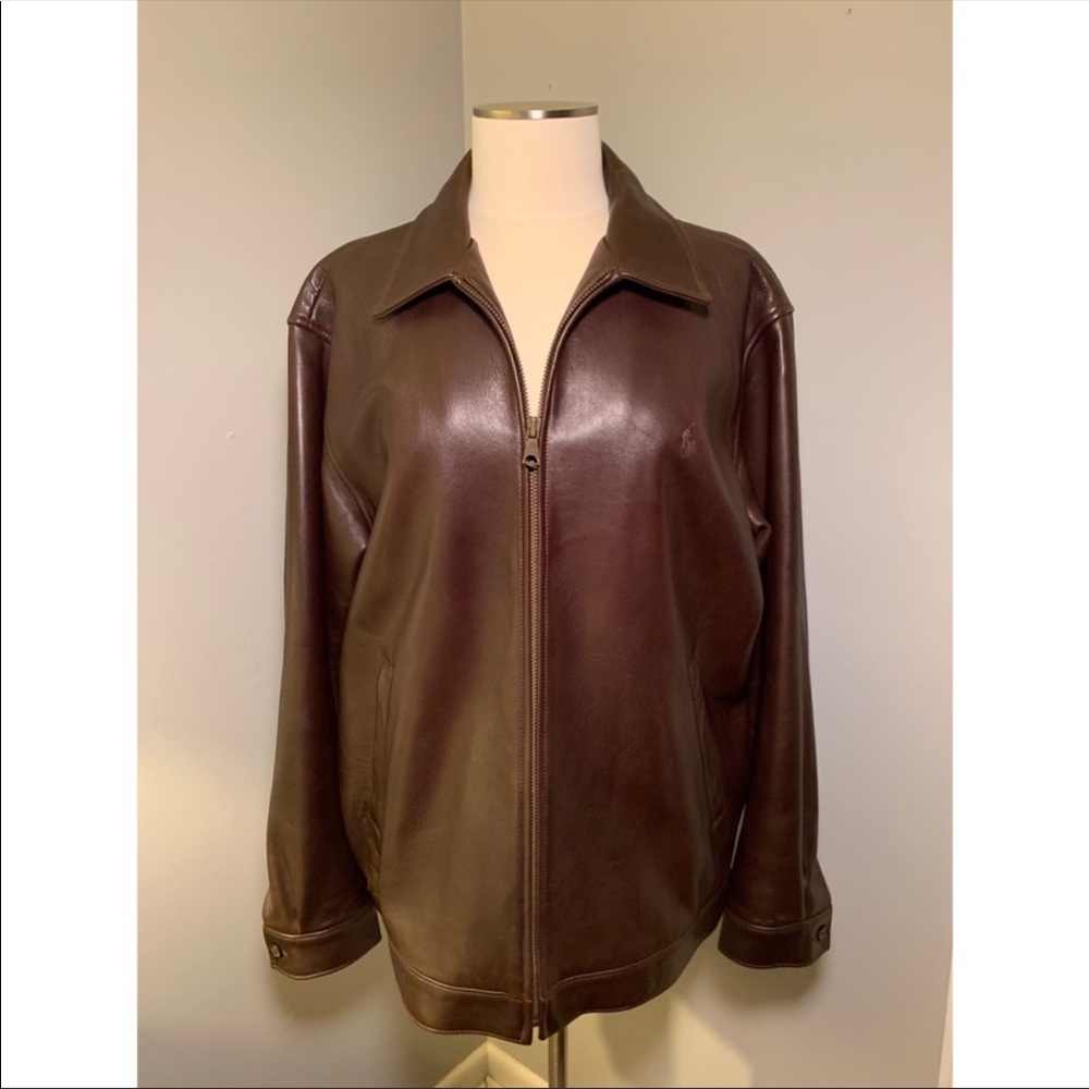 Men’s Ralph Lauren Polo buttery soft brown jacket